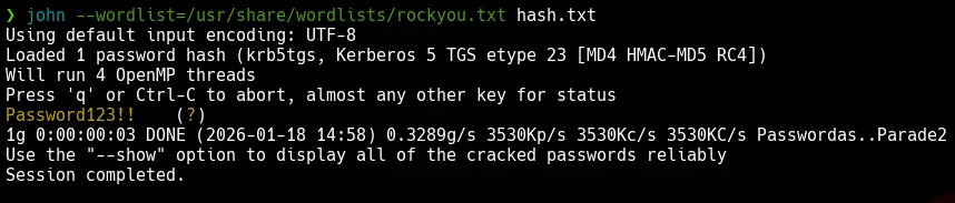 Crackeamos el hash usando john